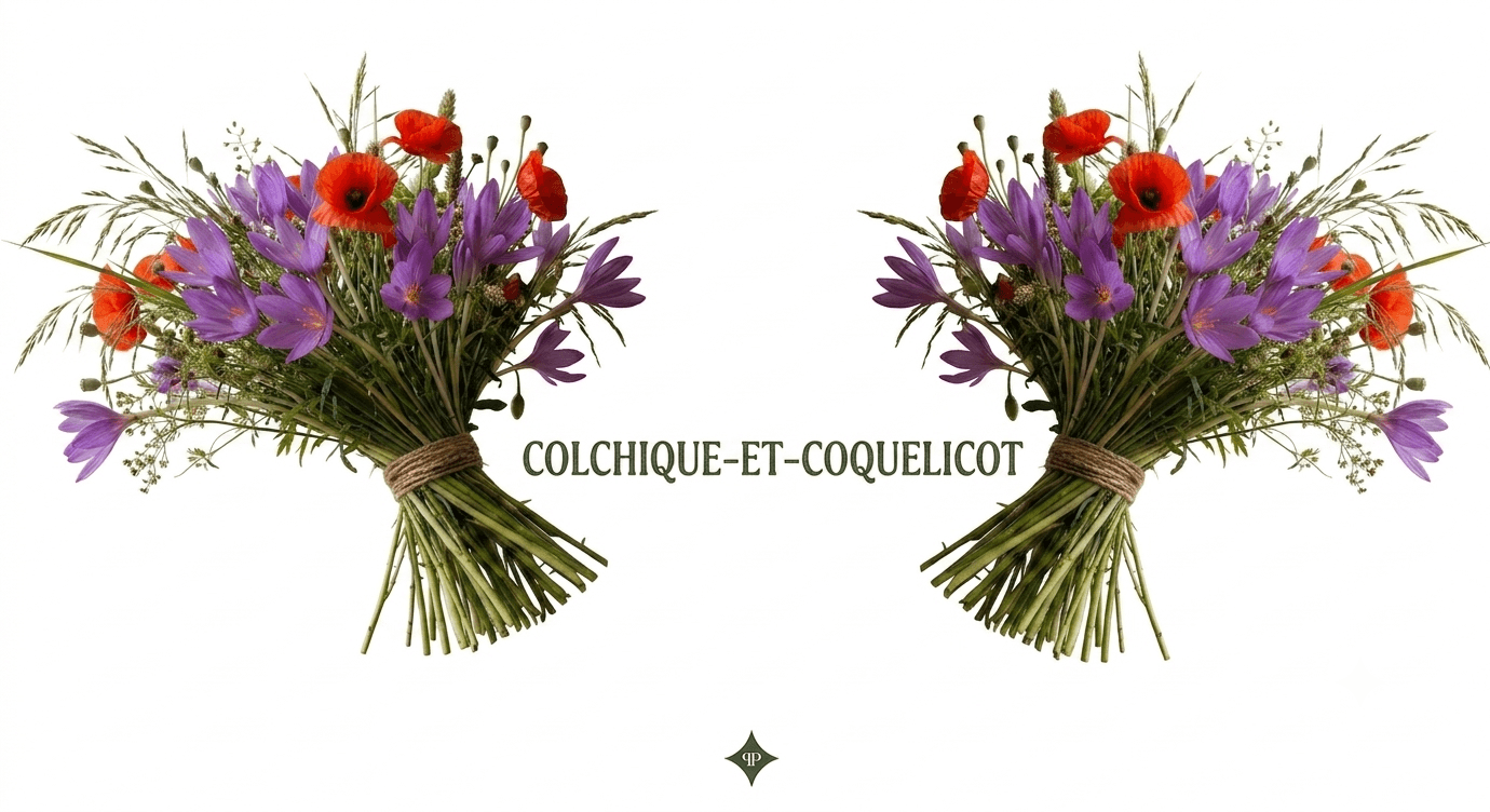Colchique et Coquelicot